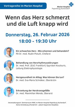 Vortragsreihe Kardiologie 26.02.26