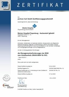 MAAS-BGW (Managementanforderungen zum Arbeitsschutz)