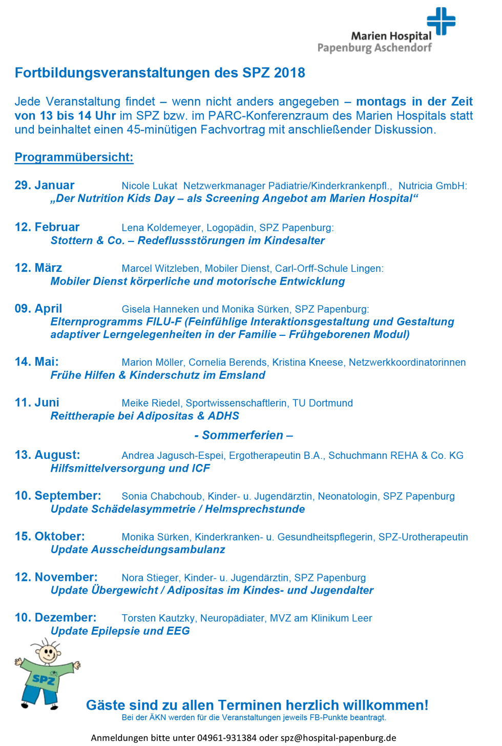 Willkommen Sozialpädiatrisches Zentrum (SPZ) Einrichtungen